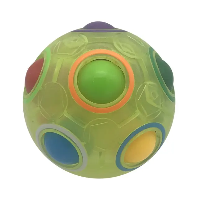 Creative Magic Rainbow Ball Cube Speed Puzzle Ball Kids Educational Learning Funny Toys for Children Adult Stress Reliever 6