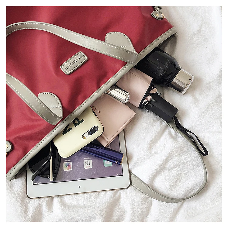 Корейская версия женские модные водонепроницаемые Повседневная эко-сумка нейлоновые Наплечные сумки женские сумки-мессенджеры большой емкости женские сумки