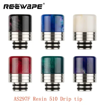 

1PCS Reewape AS297F Resin 510 Drip tip for 510 Electronic Cigarette RDA RTA RBA RDTA Atomizer E-cig accessories