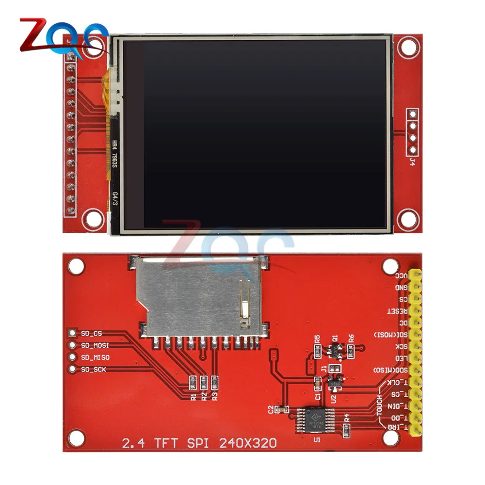 240*320 240x320 2," SPI TFT lcd Сенсорная панель модуль последовательного порта с PBC ILI9341 3,3 V SPI серийный Белый 2,4 дюймовый светодиодный дисплей