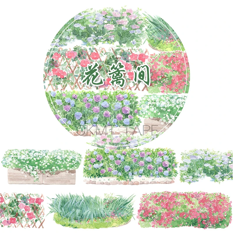 masking tape Flower Decoration Decal washitape