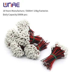 10pcs 5264 Female Housing Connector With Cable 2P Plastic Shell DIY Crimps
