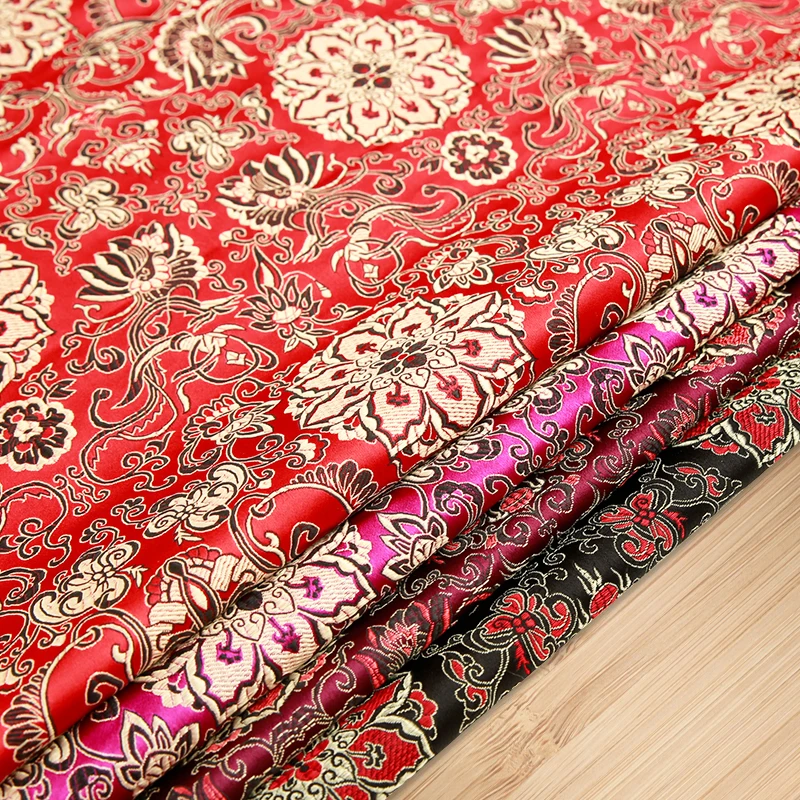 

Jacquard fabrics Chinese style fabrics Satin fabric for cheongsam cloth material
