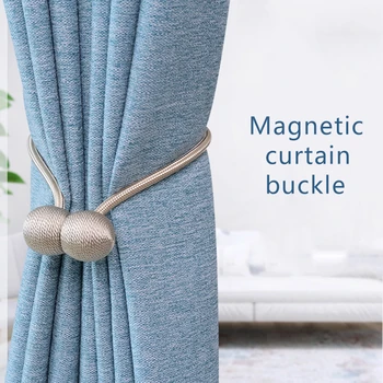 

NEW Magnetic curtain buckle Pearl Curtain Simple Tie Rope Accessory Home magnet tie rope Buckle Clips Hook Holder Home Decor