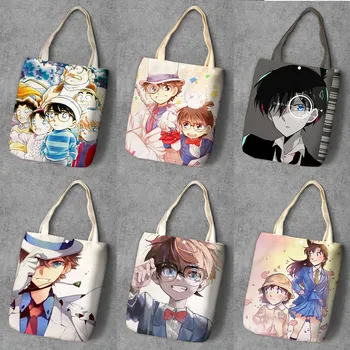 

Conan Casual Tote Women's Handbag Shoulder Handbags Canvas Large Capacity Bags For Women Foldable Satchel