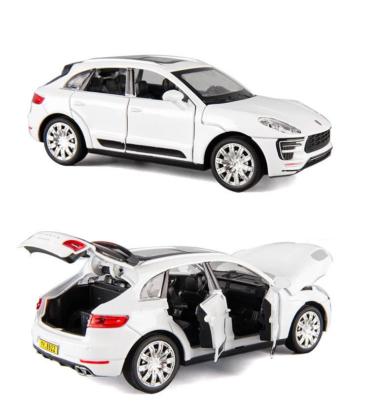 Горячая 1:32 масштабные колеса Германия Pors suv Cayenne вытяните назад автомобиль металлическая модель с светильник и звук литой под давлением автомобиль игрушки для подарков