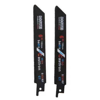 

2pcs 150mm 6''Carbide Reciprocating Saw Blade For Cutting Ceramic Cast Iron S930RFCT