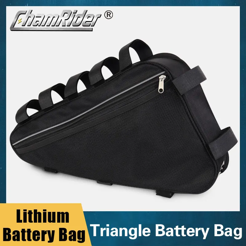 Chamrider Battery 36v Triangle Electric Bicycle Battery Bag 36v 48v