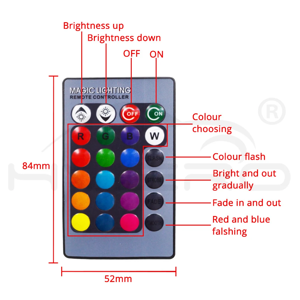 Hviero T10 RGB 5050 24SMD Car Led Remote Control Rgb Car Led Panel Interior Auto Lights Reading Dome Festoon BA9S Adapter DC 12v Light