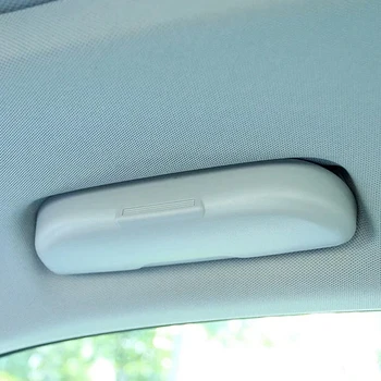 

Car glasses storage box for AUDI A1 A3 A5 A6 A6 A7 A8 Q5 Q7 sunglasses case 2 styles original fit ABS glasses case gray
