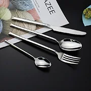 Напрямую от производителя 18-10 столовых приборов из нержавеющей стали 304 Западный нож для стейка и набор ложек и вилок для гостиниц экспорт