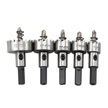 

HSS Drill Bit Hole Saw Drill Bit Set tools High Speed Steel Tip Hole Saw Tooth Cutter Drill Bit Drilling Tool 16/18.5/20/25/30mm