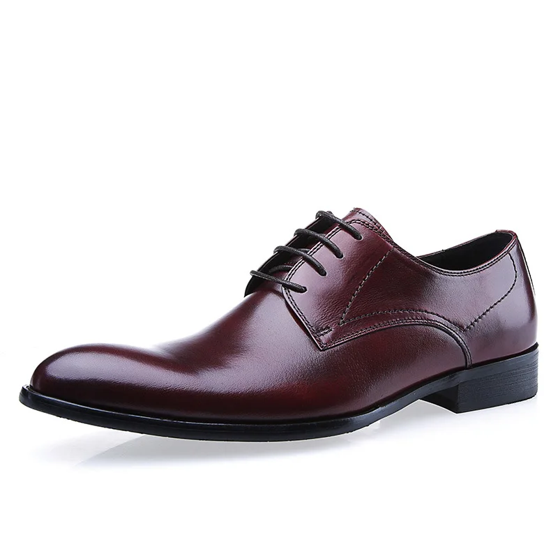 

Men's Leather Shoes Lace-up Leather Single Shoes Formal Wear Genuine Leather Fashion Man Shoes Fashion Oxfords Chaussure Homme