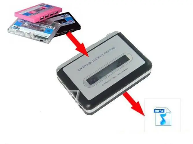 MeterMall кассетный плеер USB Walkman Кассетная лента Музыка Аудио в MP3 конвертер плеер Сохранить MP3 файл на USB флэш/USB накопитель