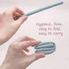 Customized Baby Accessories Reusable Silicone Straws Food Grade Flexible Bent Straight Drinking For Cup Straws Baby Stuff 3
