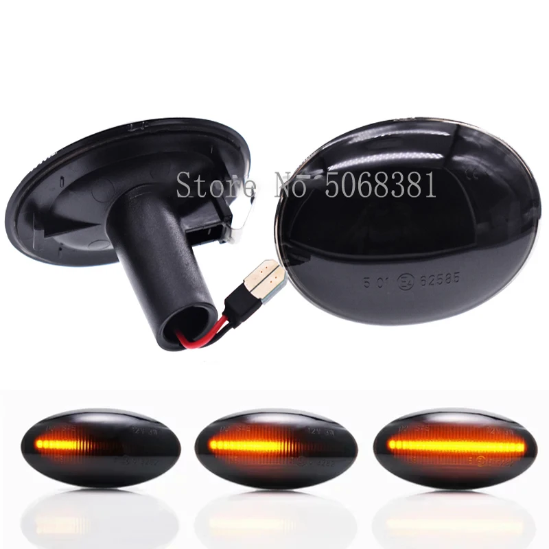 

2 PCS Flowing Dynamic Side Marker Turn Signal Light LED Car Exterior lamp For BMW MINI R55 R56 R57 R58 R59