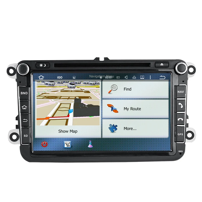 Sale 8inch 4G+32G Octa Core Android 9.0 Car DVD Player For VW Volkswagen Golf 6/Polo/Bora/Jetta/Passat B6/Skoda 2002-2016 3