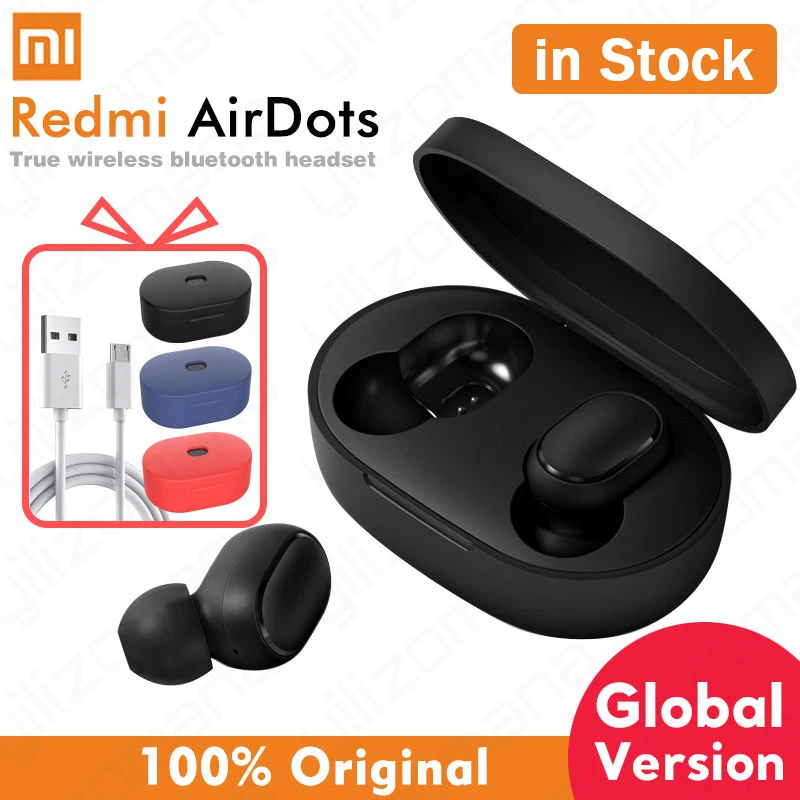  Xiaomi airdots Redmi AirDots Wireless Bluetooth 5.0 Earphone In-Ear stereo bass Earphones With Mic Handsfree Earbuds AI Control 
