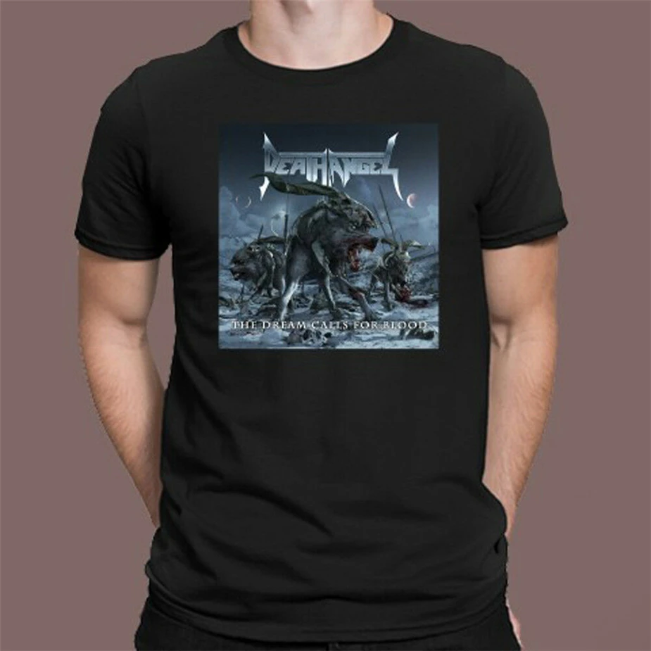 Черная футболка с надписью Death Angel The Dream call For Blood Men'S Размеры S M L Xl 2Xl 3Xl брендовая