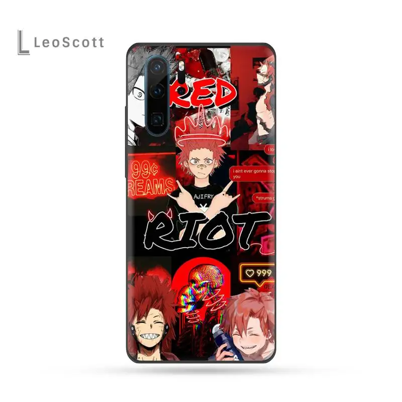 Kirishima My Hero Giới Học Thuật Anime Ốp Lưng Điện Thoại Huawei P9 P10 P20 P30 Pro Lite Thông Minh Giao Phối 10 Lite 20 y5 Y6 Y7 2018 2019 huawei phone cover Cases For Huawei