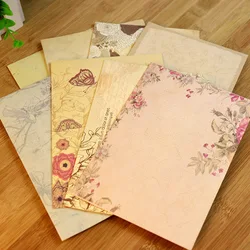 Papier à lettres motif vintage et style européen, enveloppe d'amour, pour bureau, fournitures de papeterie scolaire, ensemble de 10 pièces 