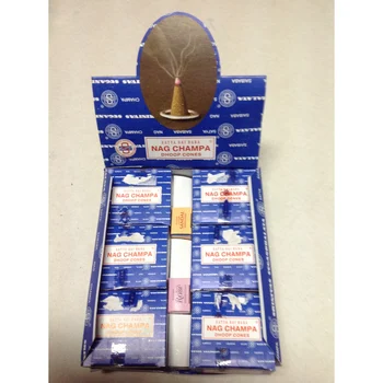 

Cones INCINCIENSO NAG CHAMPA SATYA's PACK 12 boxes 12 cones 8908005960096