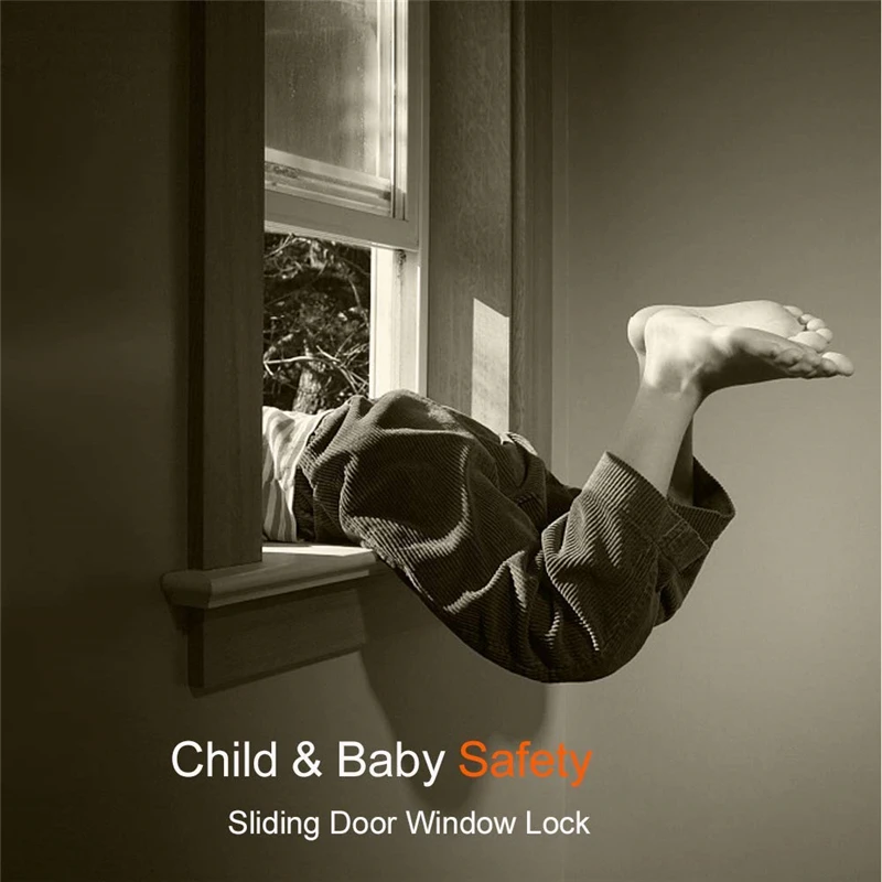 Window Locks Children Protect Lock Stainless Steel Window Limiter Baby Safety Infant Security Window Locks Cabinet Drawer Lock