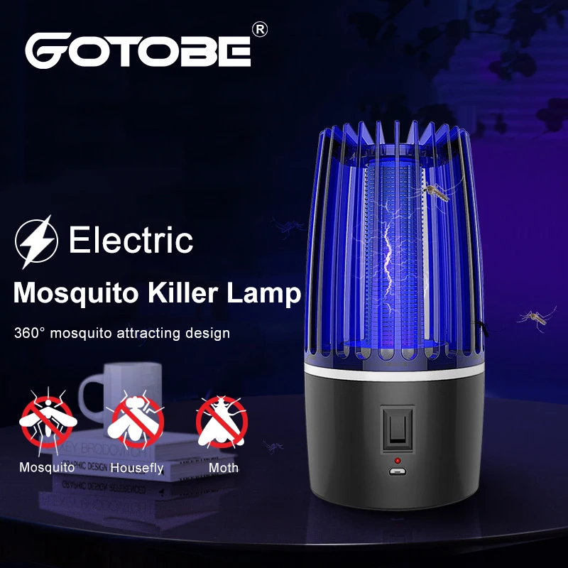 Outdoor Electric Mosquito Killer Lamp LED UV Bug Zapper Photocatalyst Anti Trap USB Charging Camping Lights | Лампы и освещение
