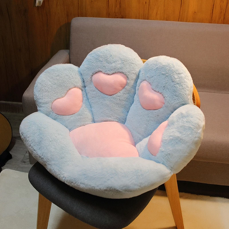 Chair Cushions, Cute Cat Paw Shape Plush Seat Cushions for Home Office Hotel Café New Style 2021 