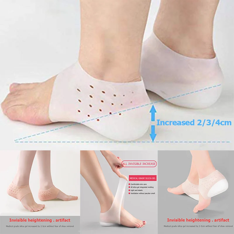 Promo Insoles Shoes-Pad Invisible-Height Silicone Foot-Socks Lifting-Increase Unisex 1-Pair 9gLAzpn9Z
