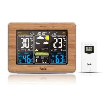 

Electronic Digital LCD Desk Clock Temperature Humidity Monitor Clock Thermometer Hygrometer Weather Forecast Table Clock