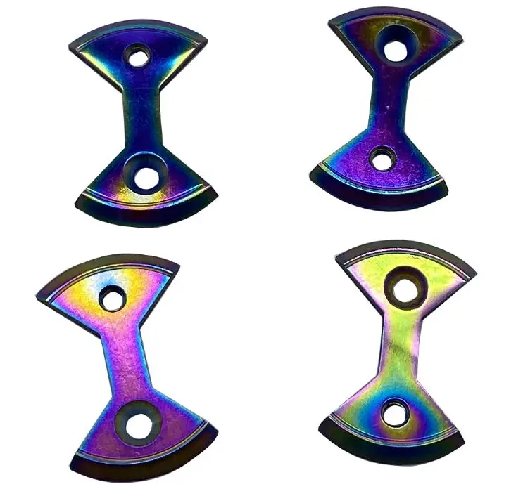 Details about / J/&L Titanium//Ti Pedal Plate//Bow tie* 4pc For SpeedPlay Zero/&Light Action-3 color