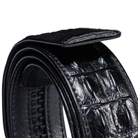 Genuine Leather Automatic Buckle Belts Without Buckle High Quality Cowskin Leather Strap Luxury 3.5cm Automatic Belt DiBanGu