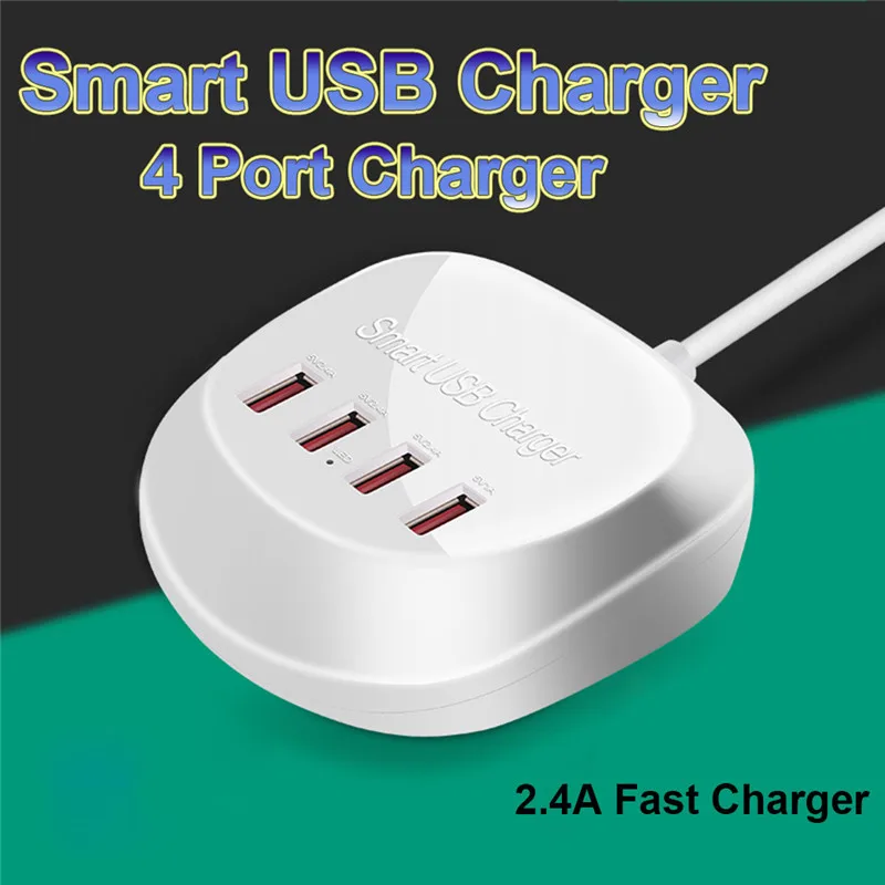 Универсальный 2.4A мульти usb-хаб USB Высокоскоростной разветвитель 4 порта Hab все в одном для IPhone samsung Xiaomi PC Компьютерные аксессуары
