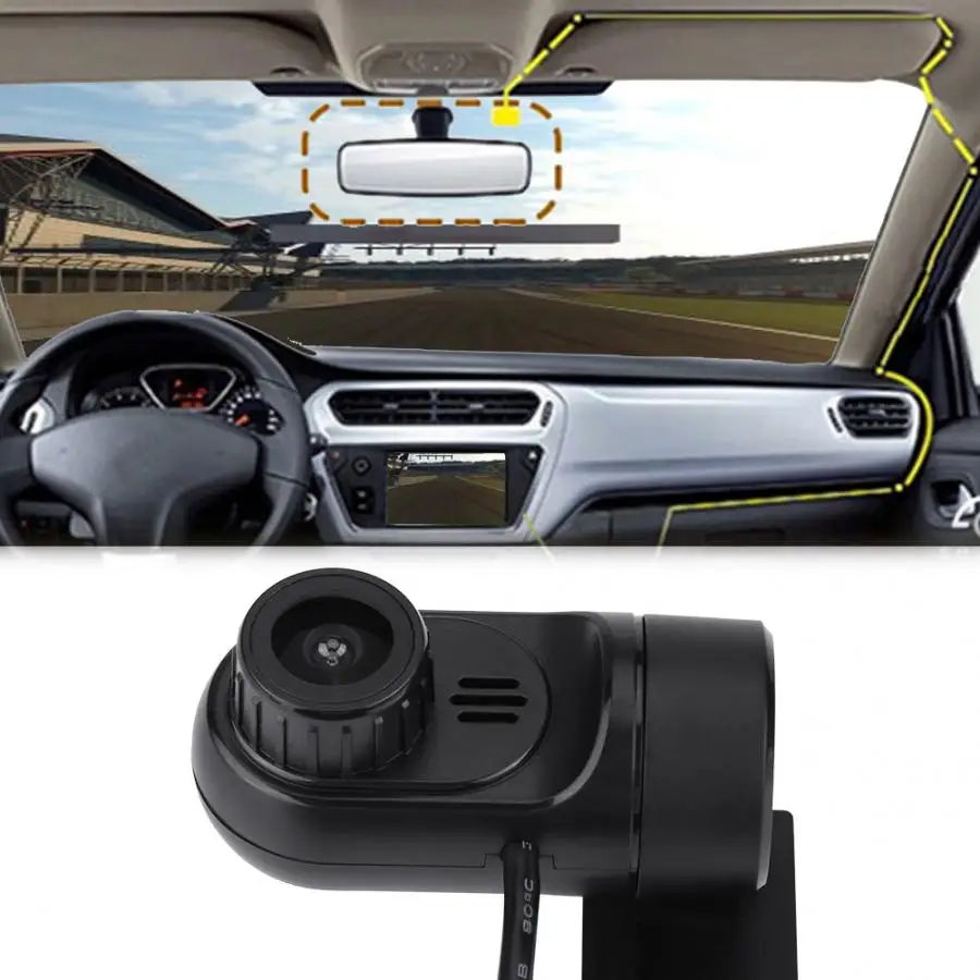 Автомобильный видеорегистратор с USB-портом 1080P HD для Android 4 4/5 1/6 0/7 1 функцией