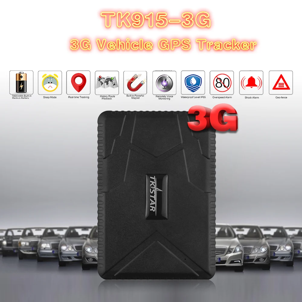 Многофункциональный GPS Трекер 3G TK915 сильный магнит для локатора автомобиля