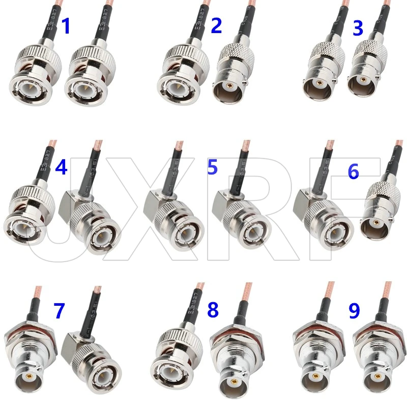 BNC Male Female to Right angle HD-SDI Cable RG316 RF Coaxial Coax Antenna Pigtail Jumper 50 Ohm Connector Adapter | Обустройство дома