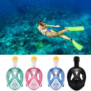

Underwater Full Face Snorkel Scuba Mask Women Men Kids Waterproof Anti Fog Diving Swimming Respiratory Equipment New Arrival