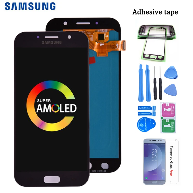 Оригинальный супер Amoled для Samsung Galaxy A7 2017 A720 A720F ЖК-дисплей кодирующий