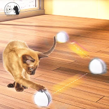 

Smart Interactive Cat Ball Toy USB Charge Electric Rotating Cat Dog Ball Toys Pet Playing Toys Motion Activated Pet Chasing Ball