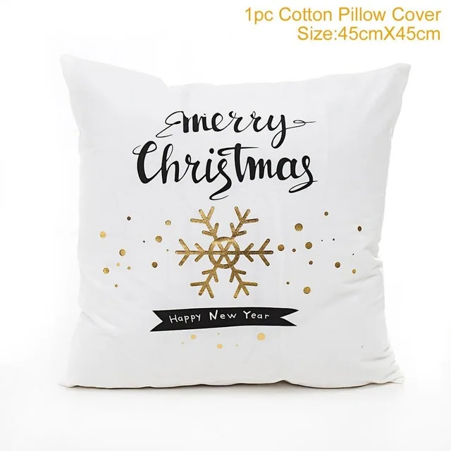 Наволочки из хлопка и льна, рождественские украшения для дома, рождественские наволочки, рождественские подарки, нового года - Цвет: xmas cushion cover3