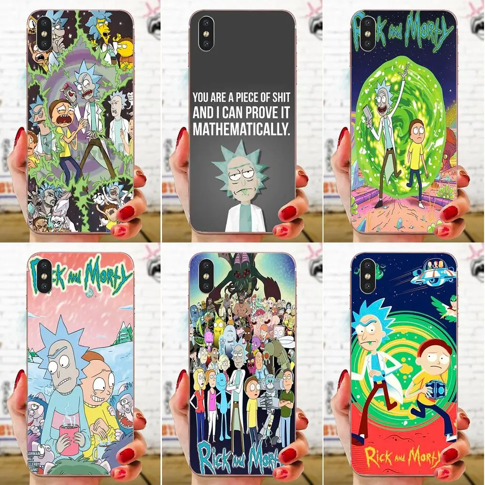 Чехол для телефона из ТПУ Huawei Honor Nova Note 5 5I 8A 8X10 Pro 9X Moto G G2 G3 G4 G5 G6 G7 Plus Rick And Morty