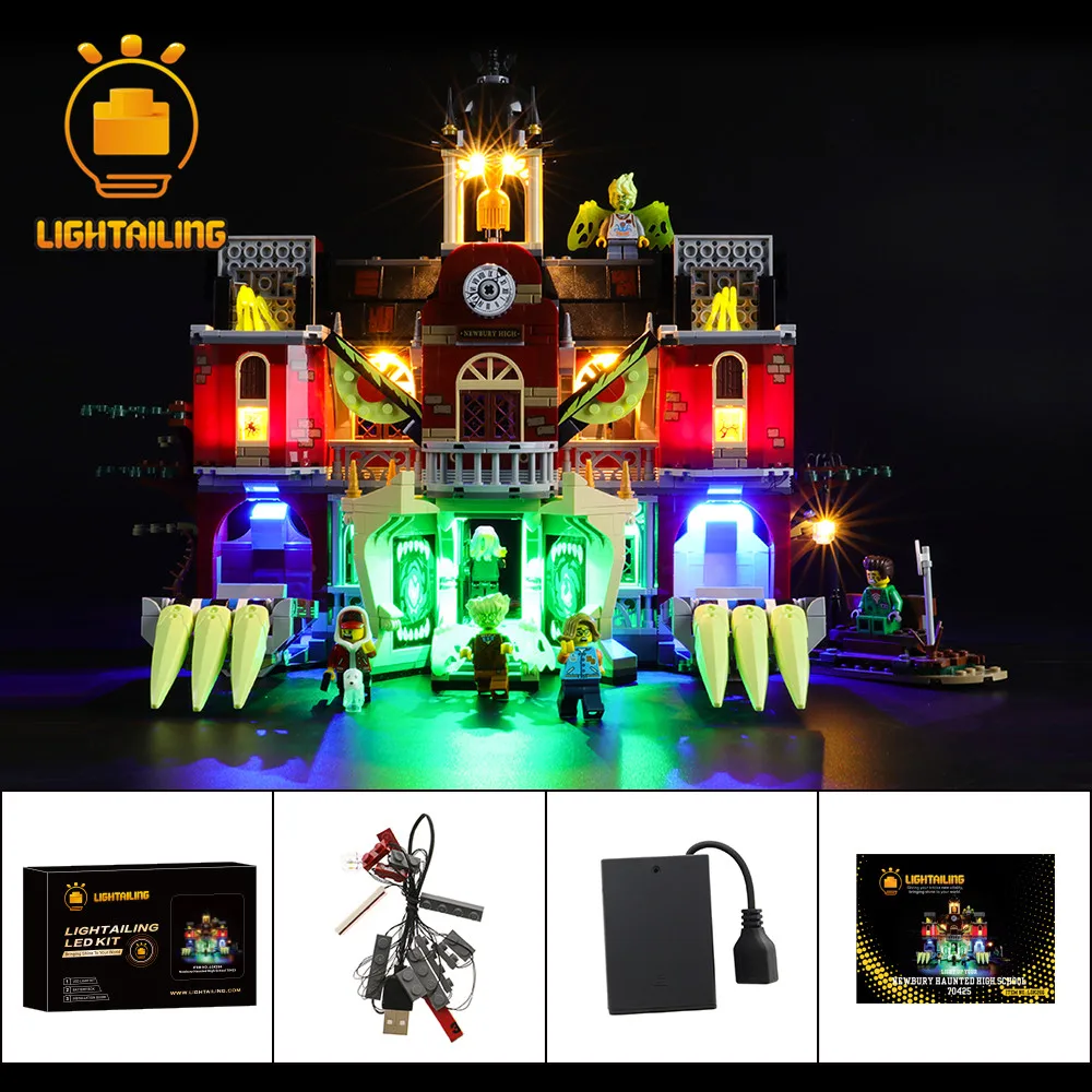 

LIGHTAILING LED Light Kit For Newbury Haunted High School Toy Building Blocks Lighting Set Compatible With 70425