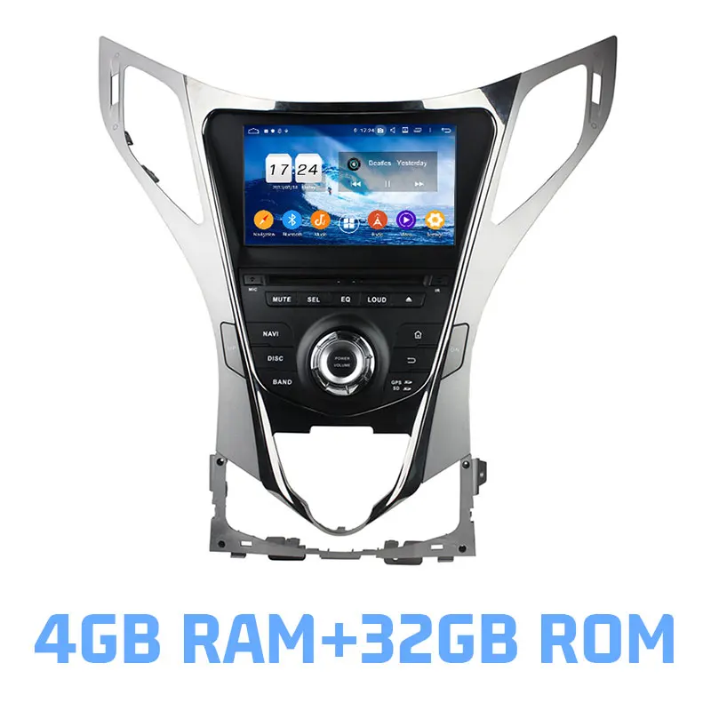 4GB RAM and 32GB ROM Ips DSP Android 8,0 4 Гб+ 32 Гб ПЗУ+ 8 ядерный автомобильный dvd-плеер беспроводное радио Wi-Fi gps карта для Hyundai Azera Grandeur HG I55 2011 - Цвет: 4GB RAM and 32GB ROM