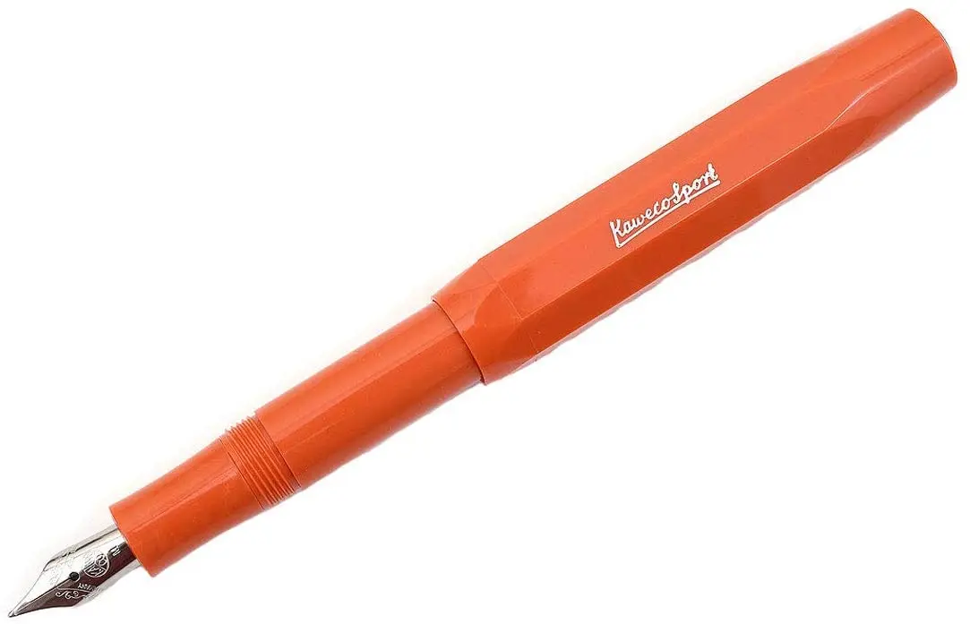 

Kaweco Sport Skyline Fountain Pen Fox B, Red, M Nib, Luxury Fountain Pen,10001696, Pocket Sized Pen