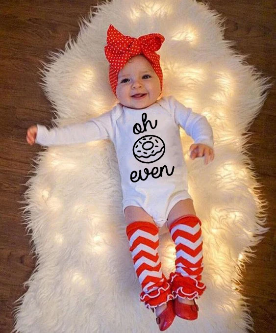 

Newborn Toddler Rompers Oh Donuts Even Print Long Sleevele Baby Clothes Boys Girls Jumpsuit Cotton Cute Onesie Jumpsuit Wear