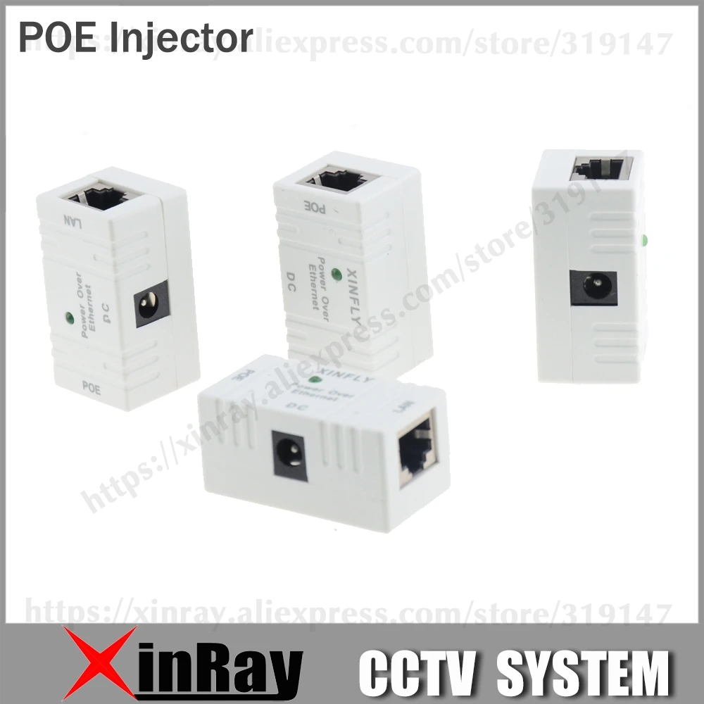 RJ45 POE Injector Power over Ethernet Switch for Hikvision Network IP Camera