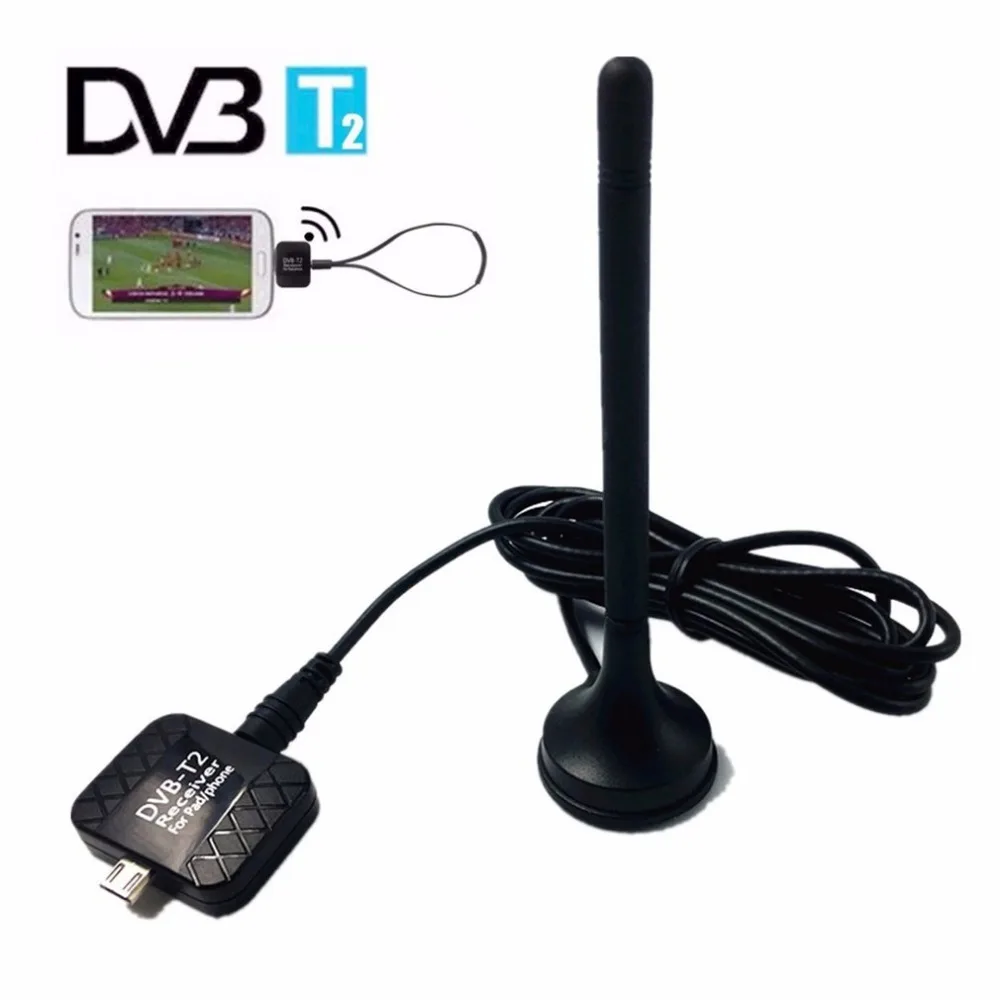 HD Digital TV Receiver USB DVB-T2 TV Stick for Android Phone Pad DTV Satellite Receiver Micro USB Watch TV DVB-T2 Signal HD809