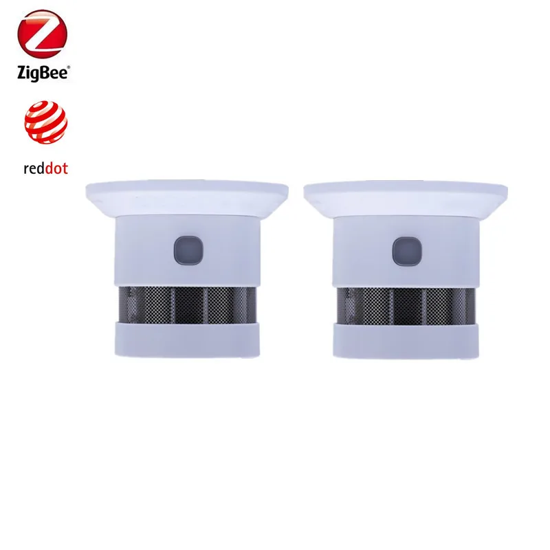 

Heiman Zigbee3.0 Smoke Detector Anti-Fire Alarm With CE EN14604 Rosh Approved Compatible With Zigbee2MQTT Home Assistant