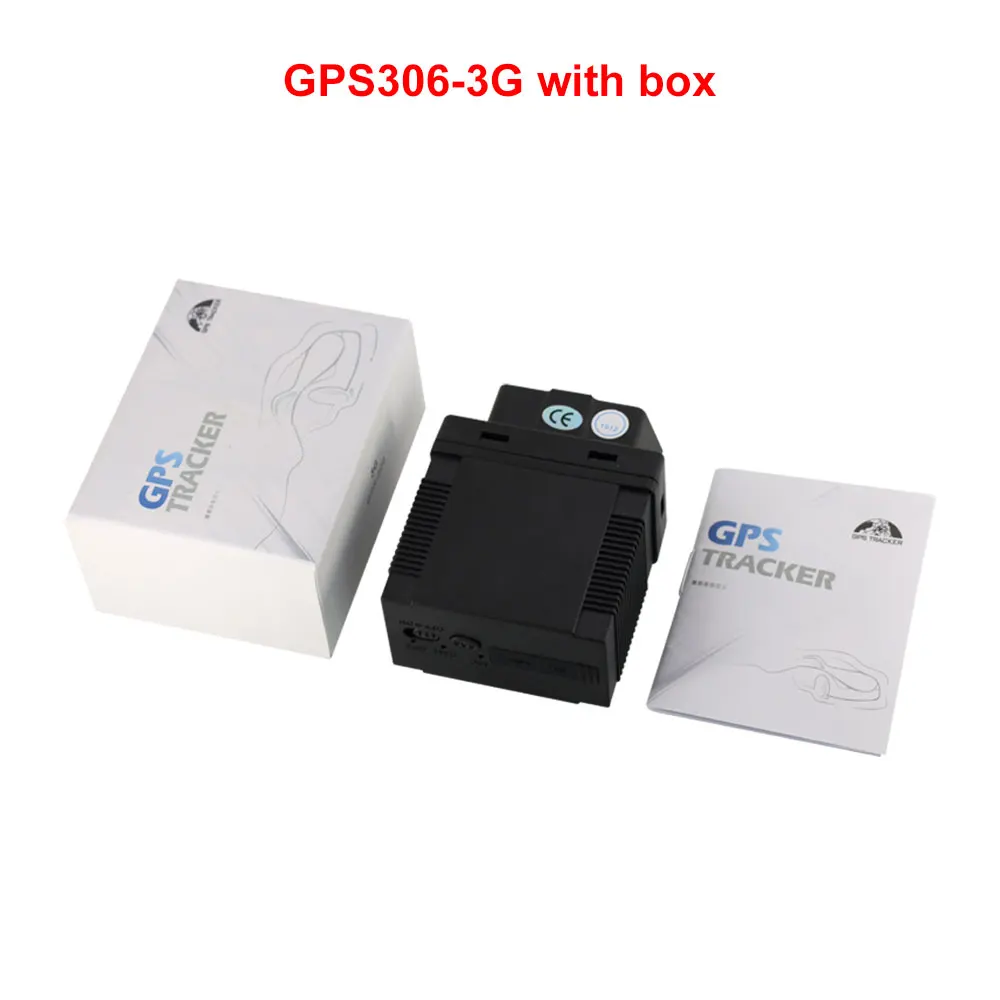 3g WCDMA OBD gps автомобильный трекер OBDII gps 306-3g Coban GSM gps многофункциональный локатор неисправный код сигнализации голосовой монитор бесплатное приложение - Цвет: with box